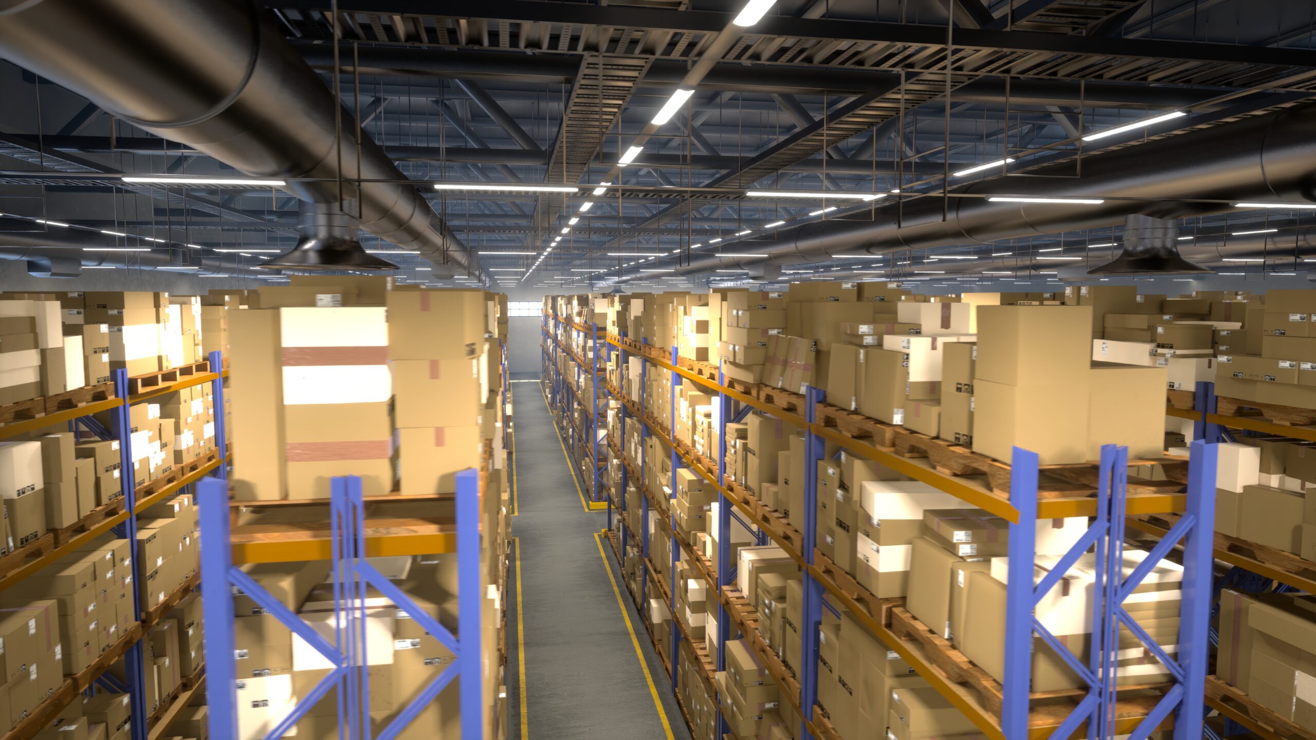 managing storage in depot operating in supply chain logistical sector